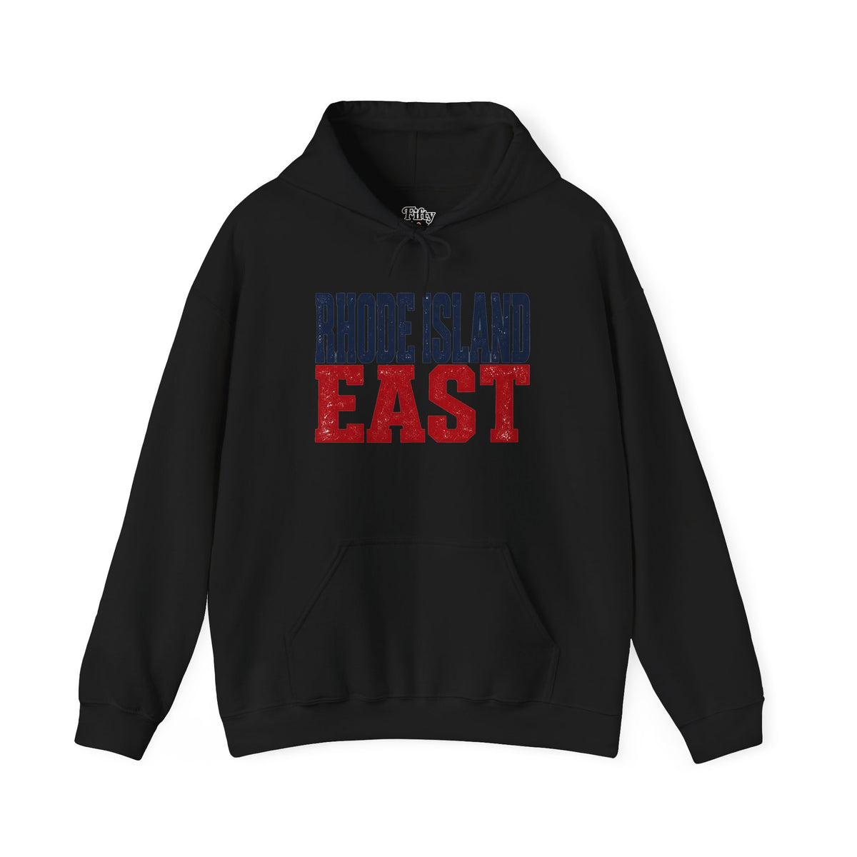 Rhode Island East Unisex Hoodie State Name Graphic