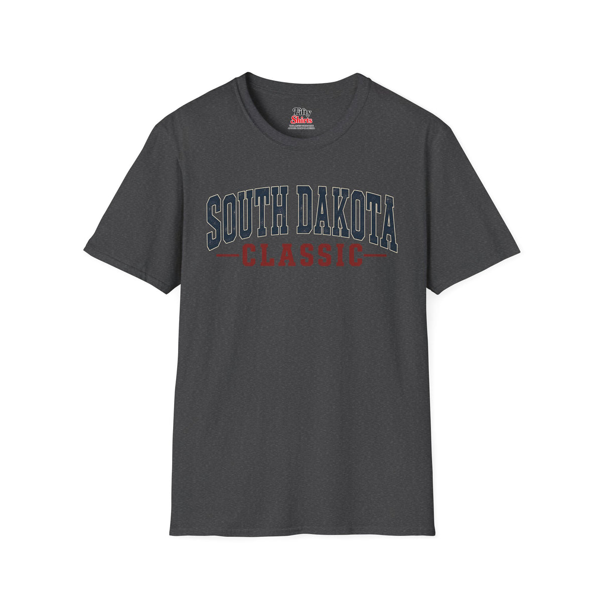 South Dakota Classic Unisex Softstyle T Shirt State Name Graphic Tee