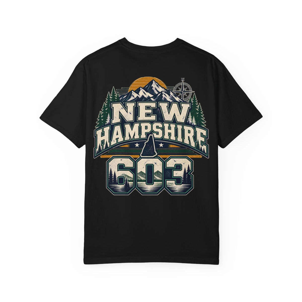 New Hampshire 603 Unisex Comfort Color 1717 Streetwear Graphic Tee