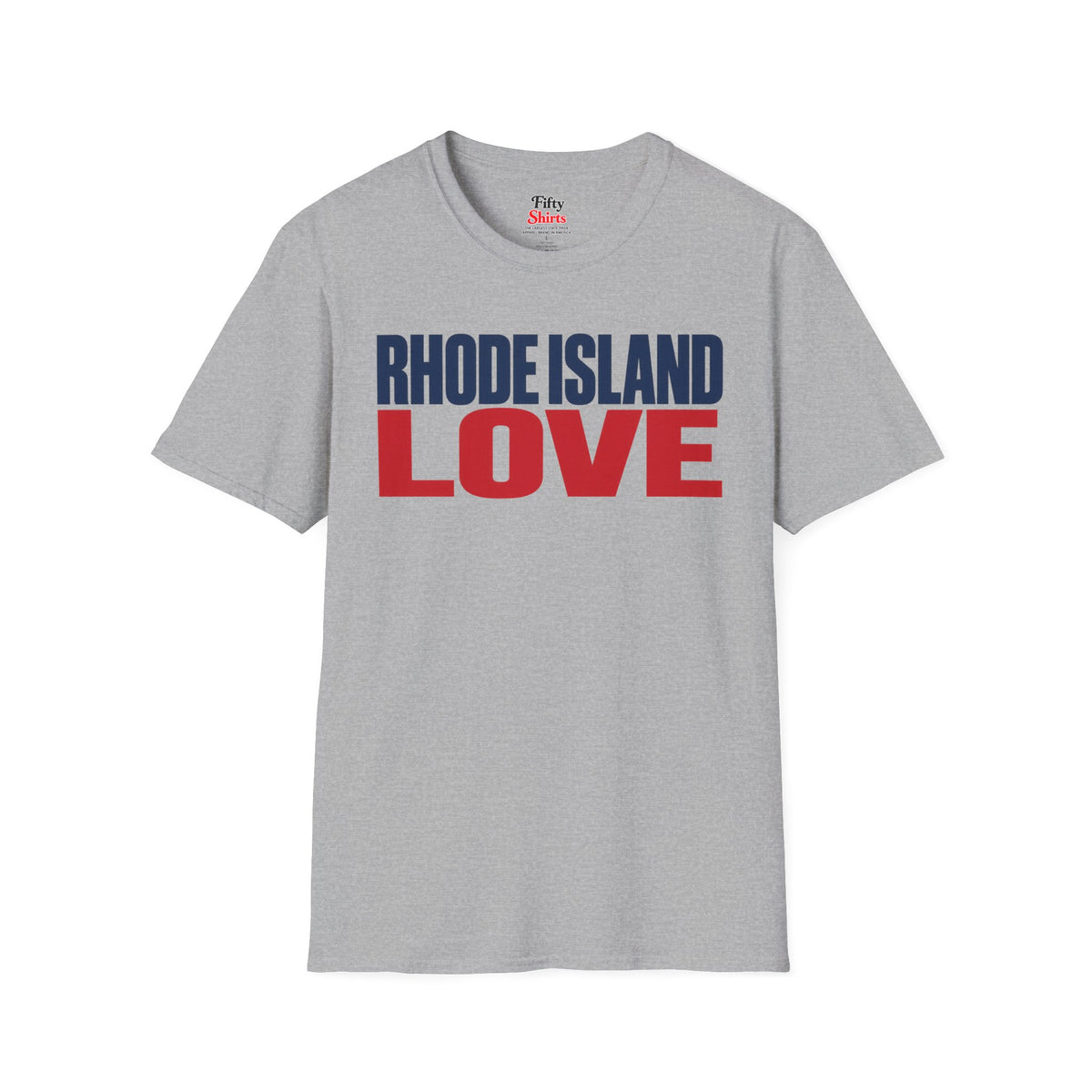 Rhode Island Love Unisex Softstyle T Shirt State Name Graphic Tee