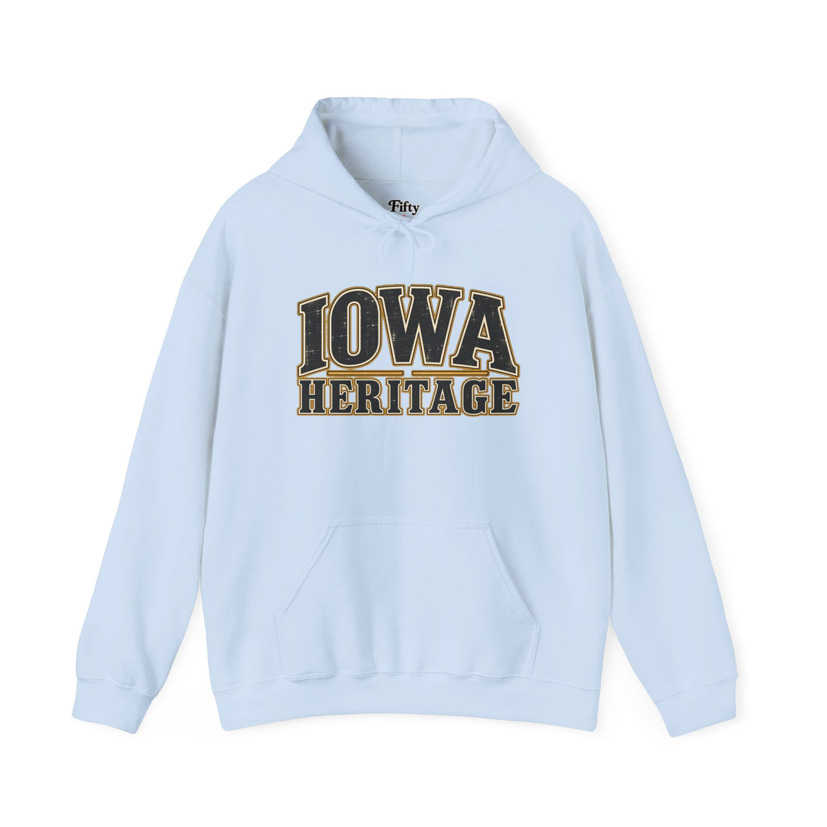 Iowa Heritage Unisex Hoodie State Name Graphic