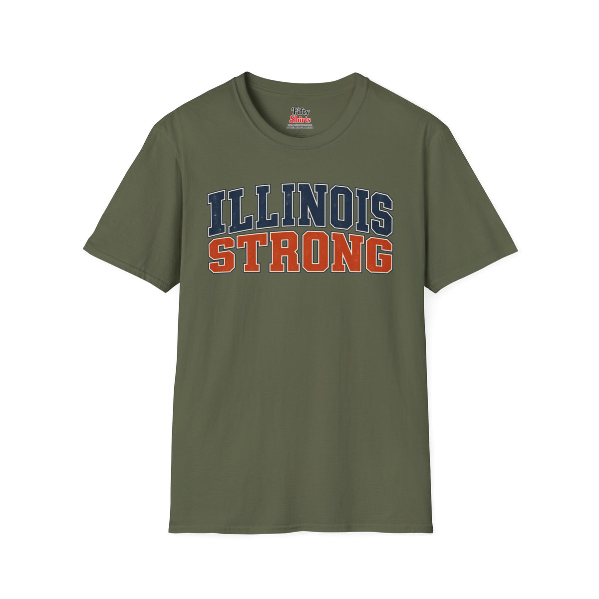 Illinois Strong Unisex Softstyle T Shirt State Name Graphic Tee