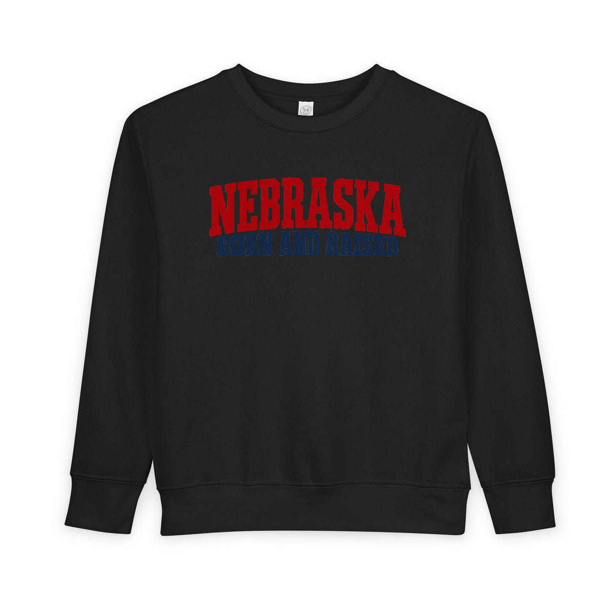 Nebraska Born and Raised Rugged Workwear Unisex Toddler Sweatshirt Graphic