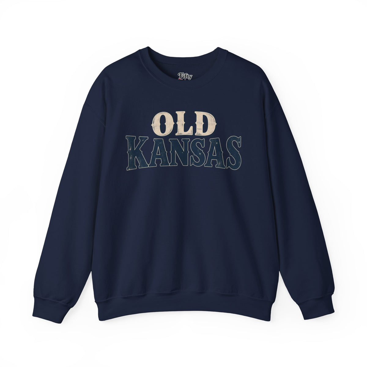 Old Kansas Unisex Crewneck Sweatshirt State Name Graphic
