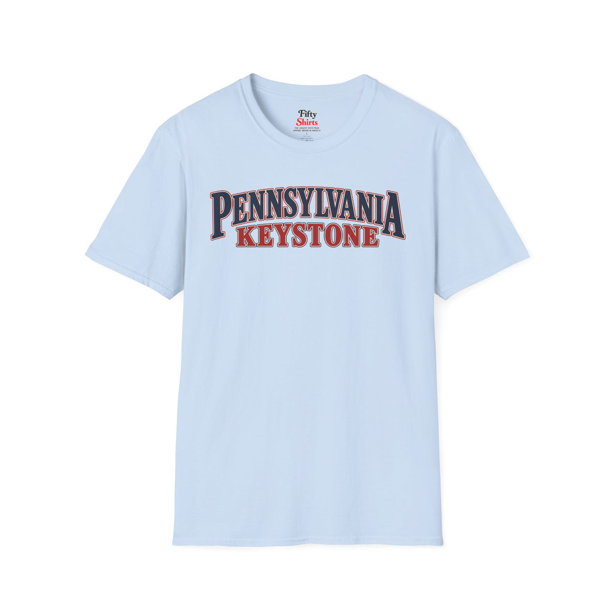 Pennsylvania Keystone Unisex Softstyle T Shirt State Name Graphic Tee