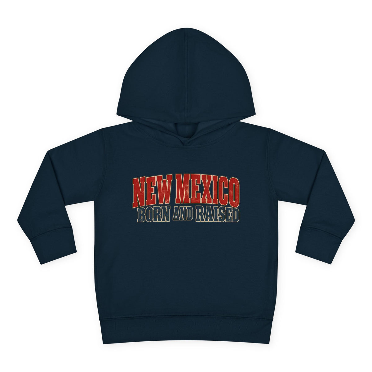 New Mexico Born and Raised Vintage Americana Unisex Toddler Pullover Fleece Hoodie