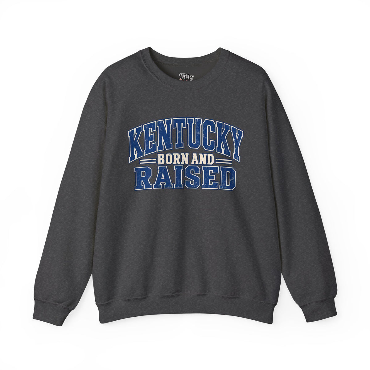 Kentucky Born and Raised Bluegrass Unisex Sweatshirt Graphic