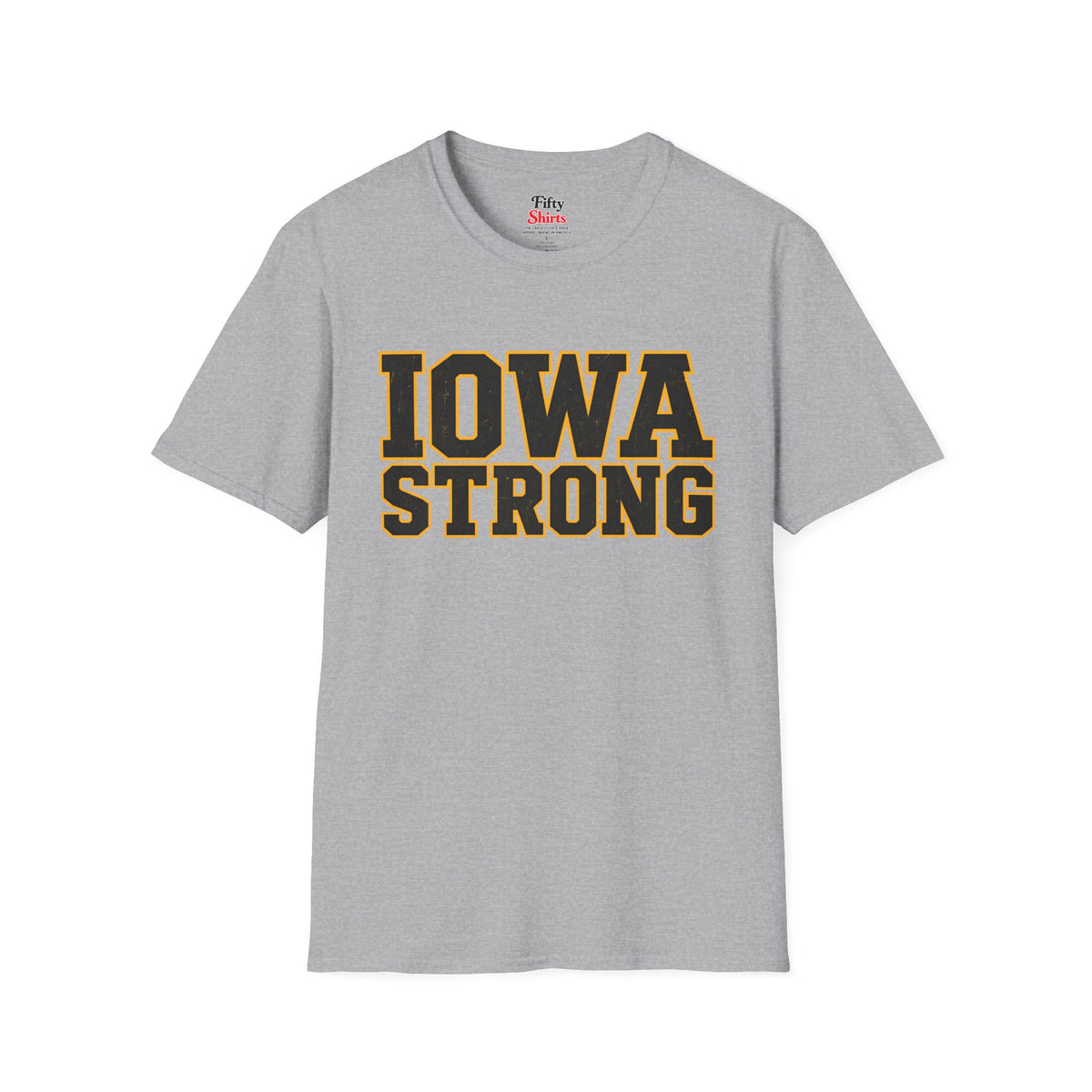 Iowa Strong Unisex Softstyle T Shirt State Name Graphic Tee