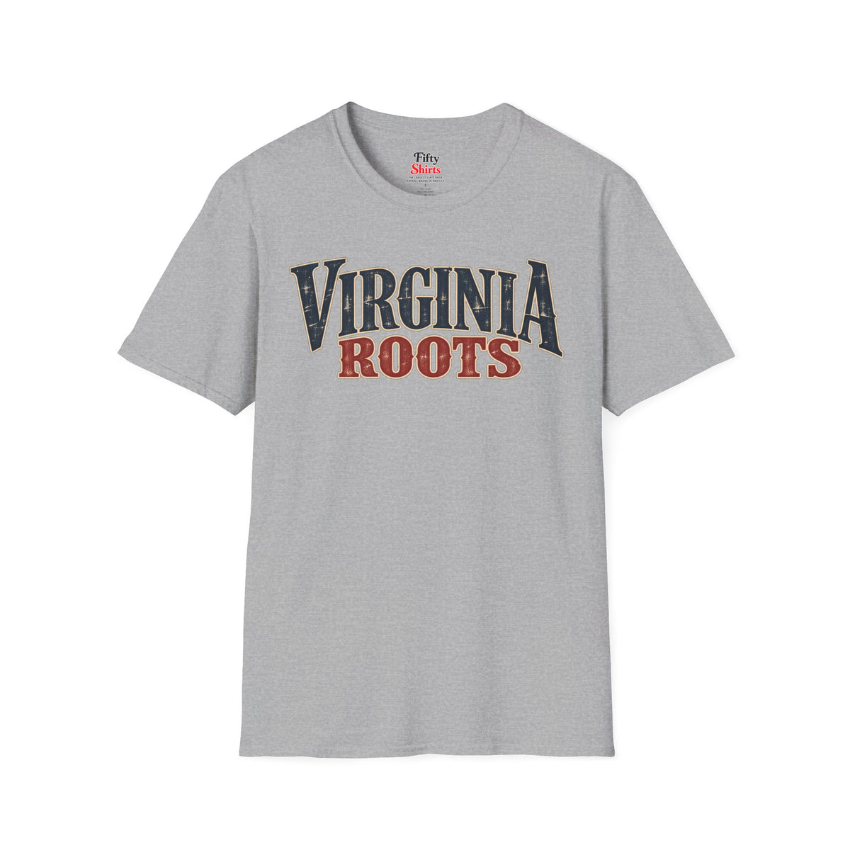 Virginia Roots Unisex Softstyle T Shirt State Name Graphic Tee
