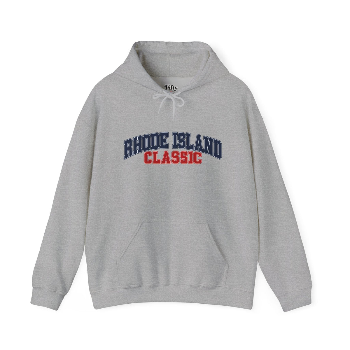 Rhode Island Classic Unisex Hoodie State Name Graphic