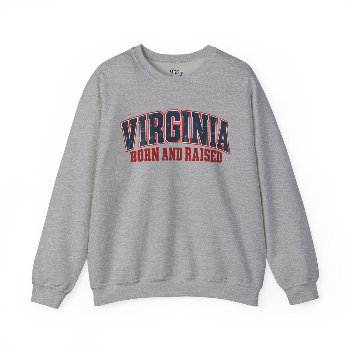 Virginia Born and Raised Vintage Workwear Unisex Sweatshirt Graphic