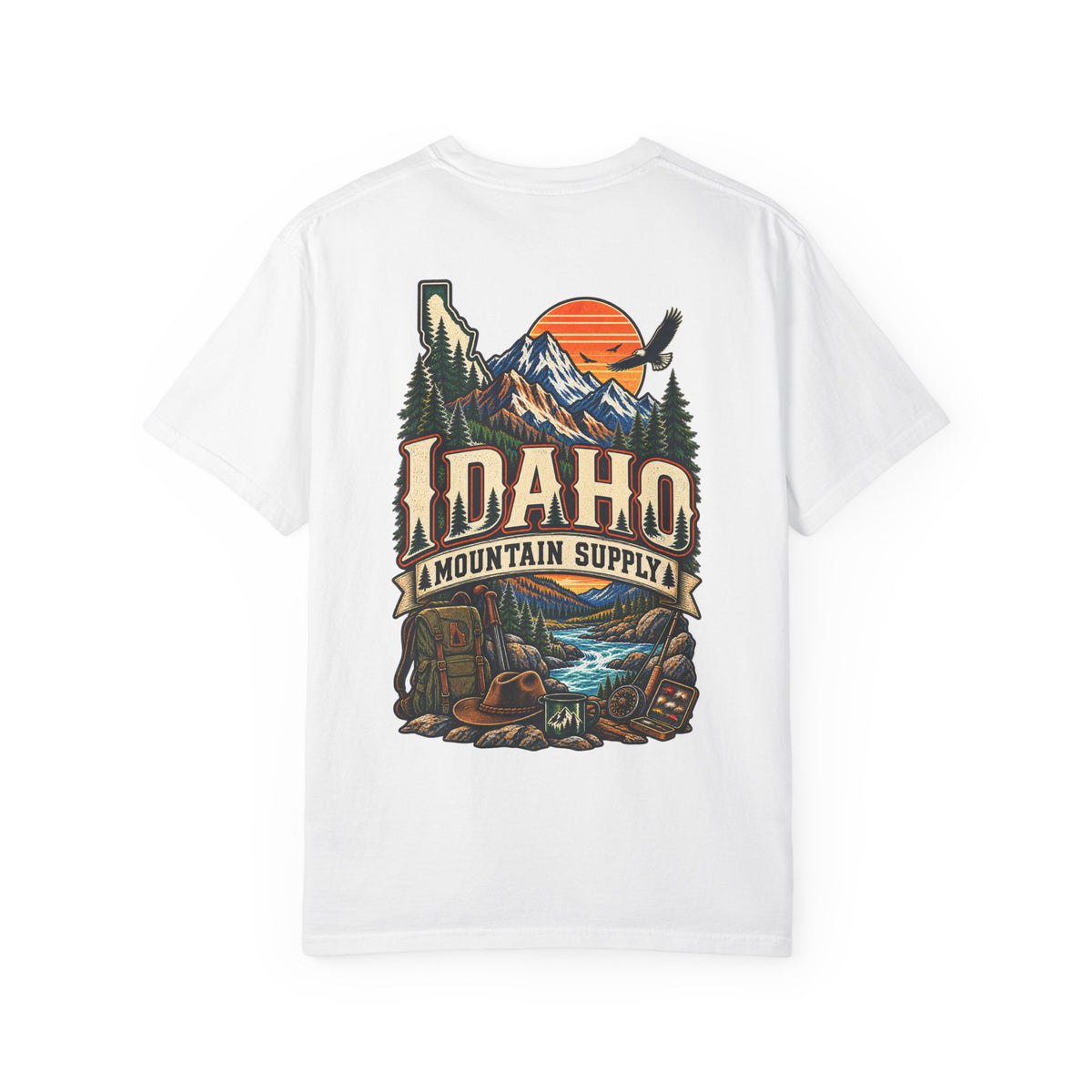 Idaho Mountain Supply Unisex Comfort Color 1717 Streetwear Graphic Tee