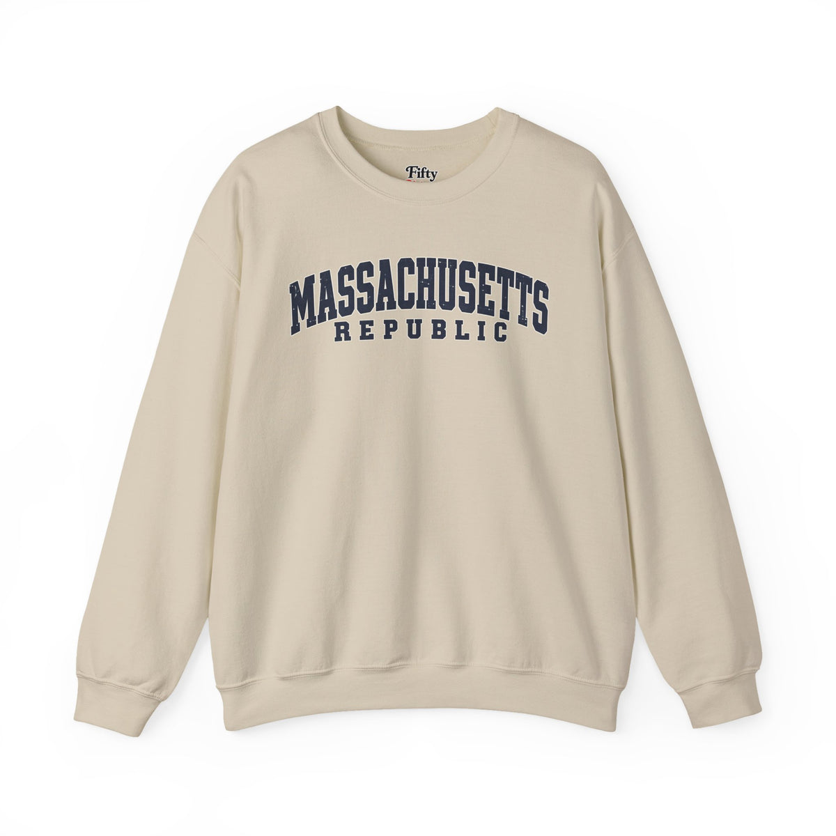 Massachusetts Republic Unisex Crewneck Sweatshirt State Name Graphic