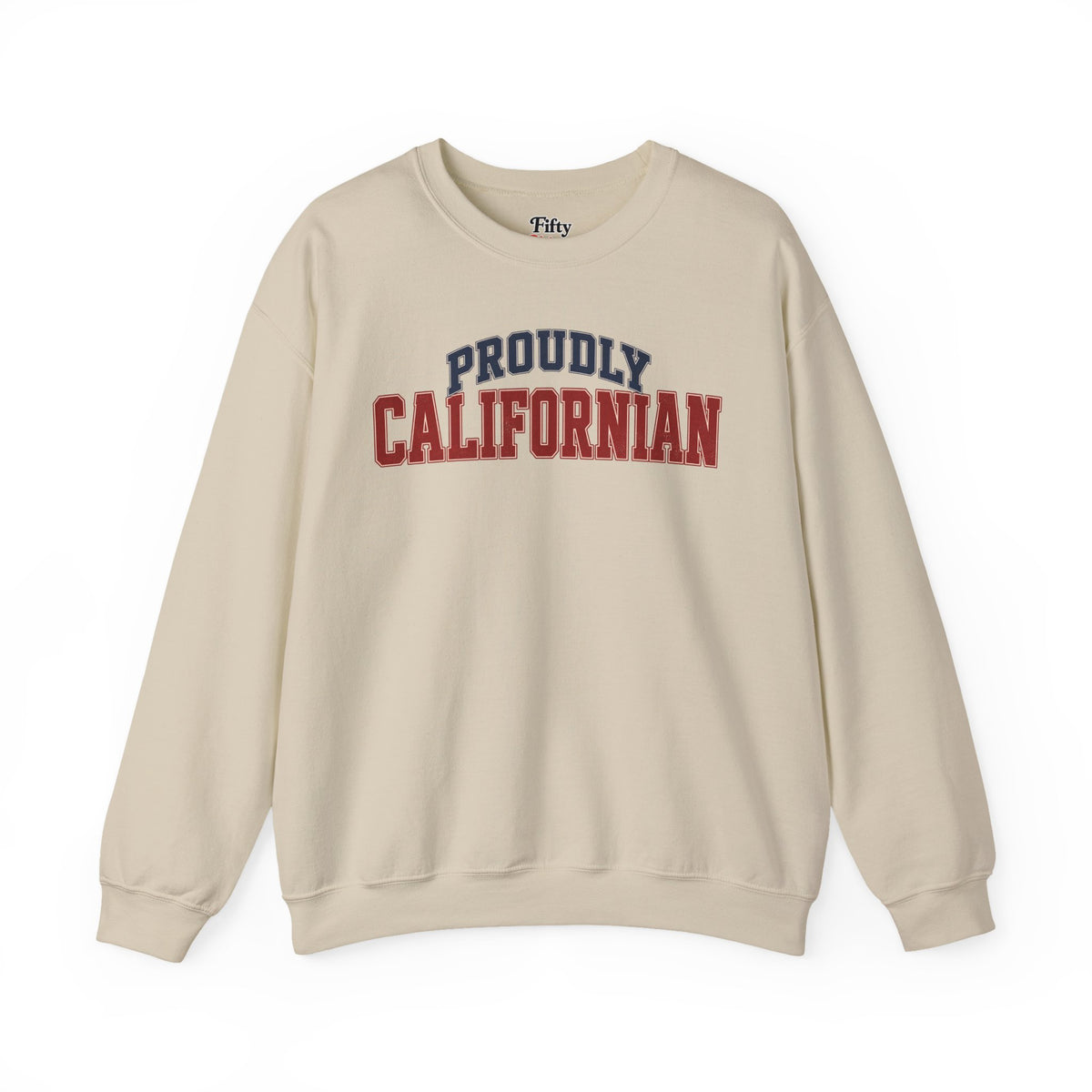 Proudly Californian California Unisex Crewneck Sweatshirt State Name Graphic