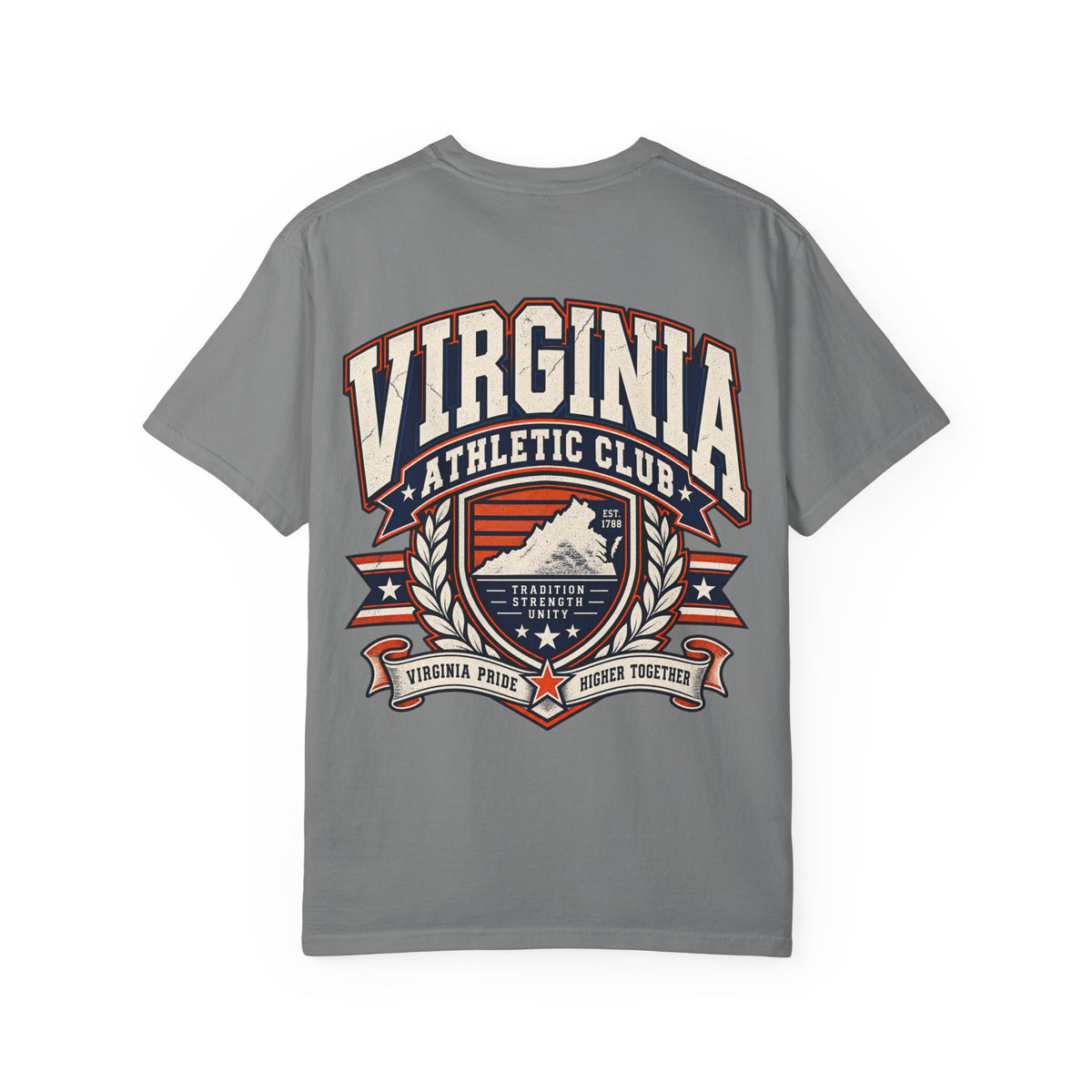 Virginia Athletic Club Unisex Comfort Color 1717 Streetwear Graphic Tee