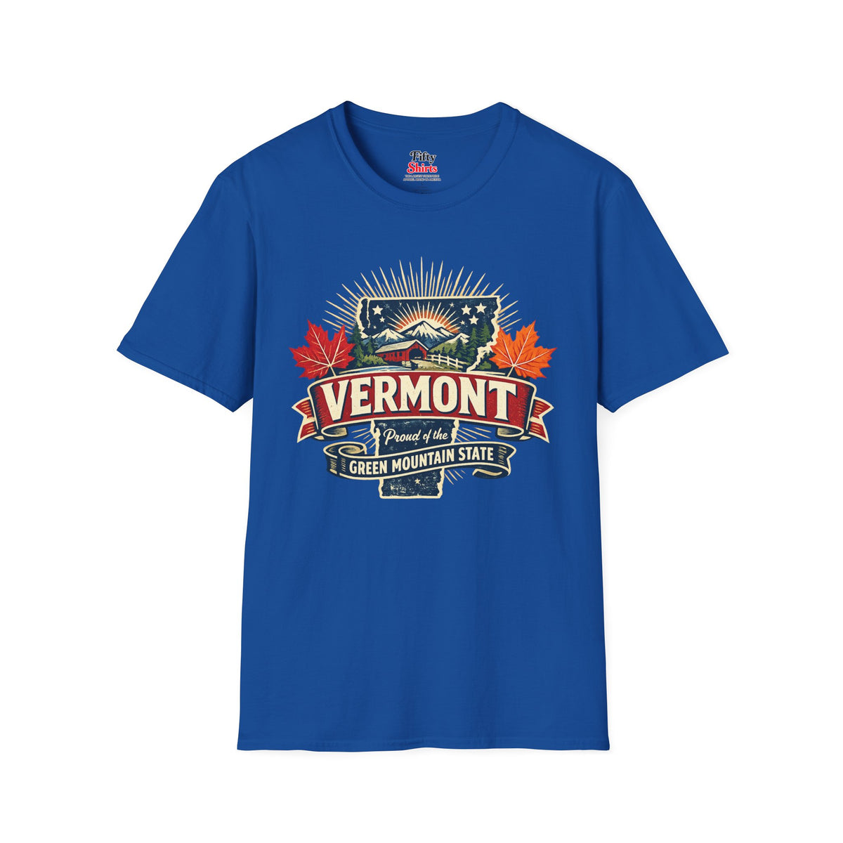 Vermont State Pride Unisex Softstyle T Shirt State Pride Graphic Tee Collections FS03