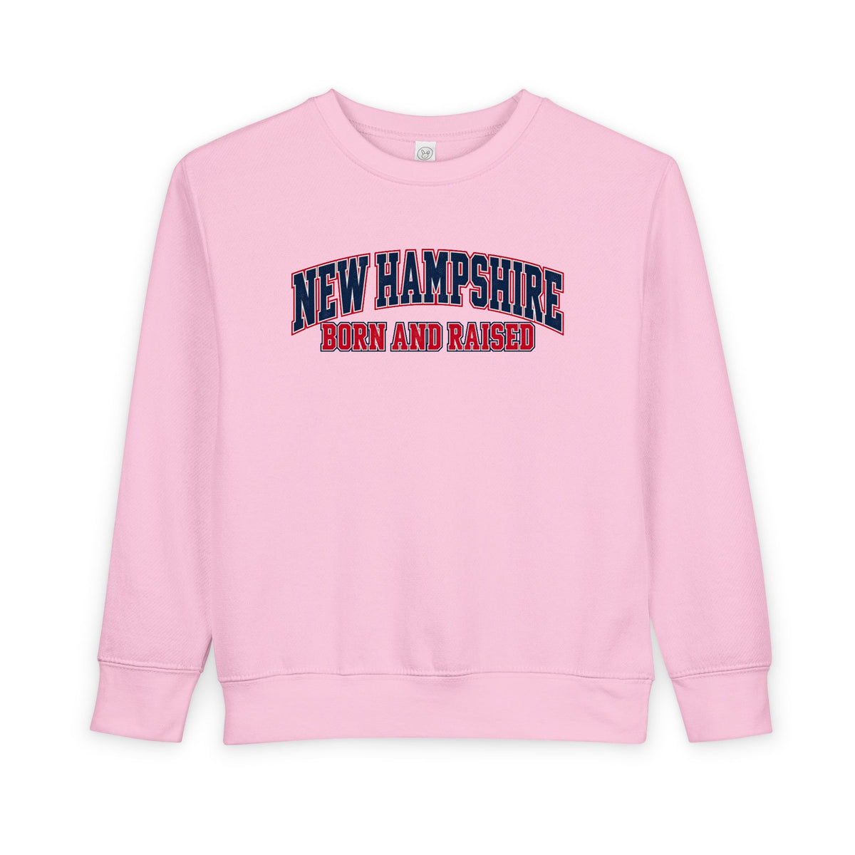 New Hampshire Born and Raised Premium Collegiate Unisex Toddler Sweatshirt Graphic
