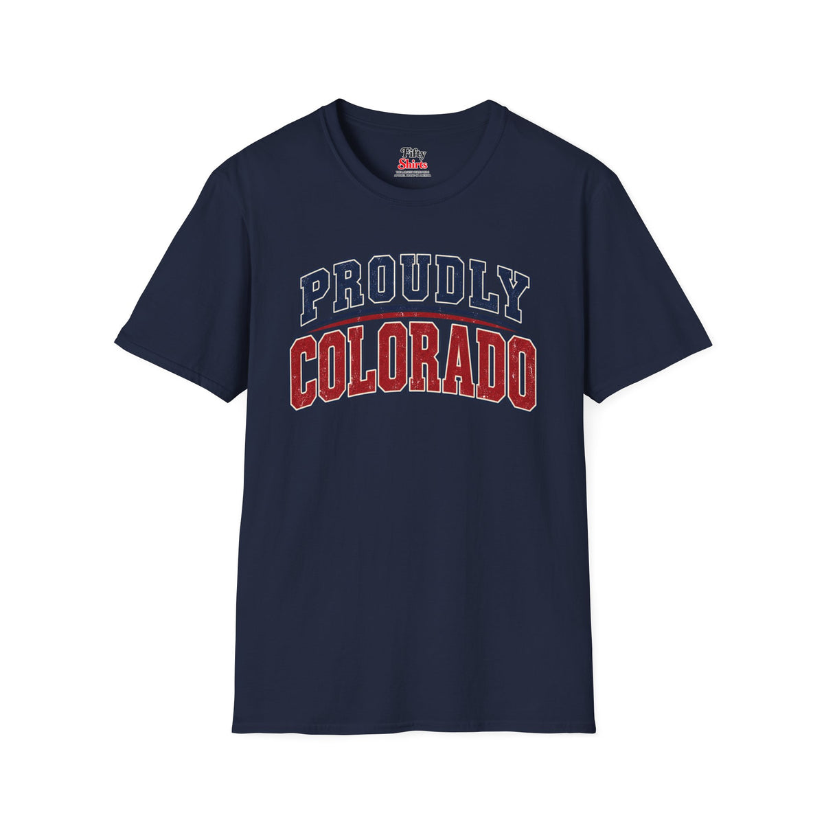 Proudly Colorado Unisex Softstyle T Shirt State Name Graphic Tee