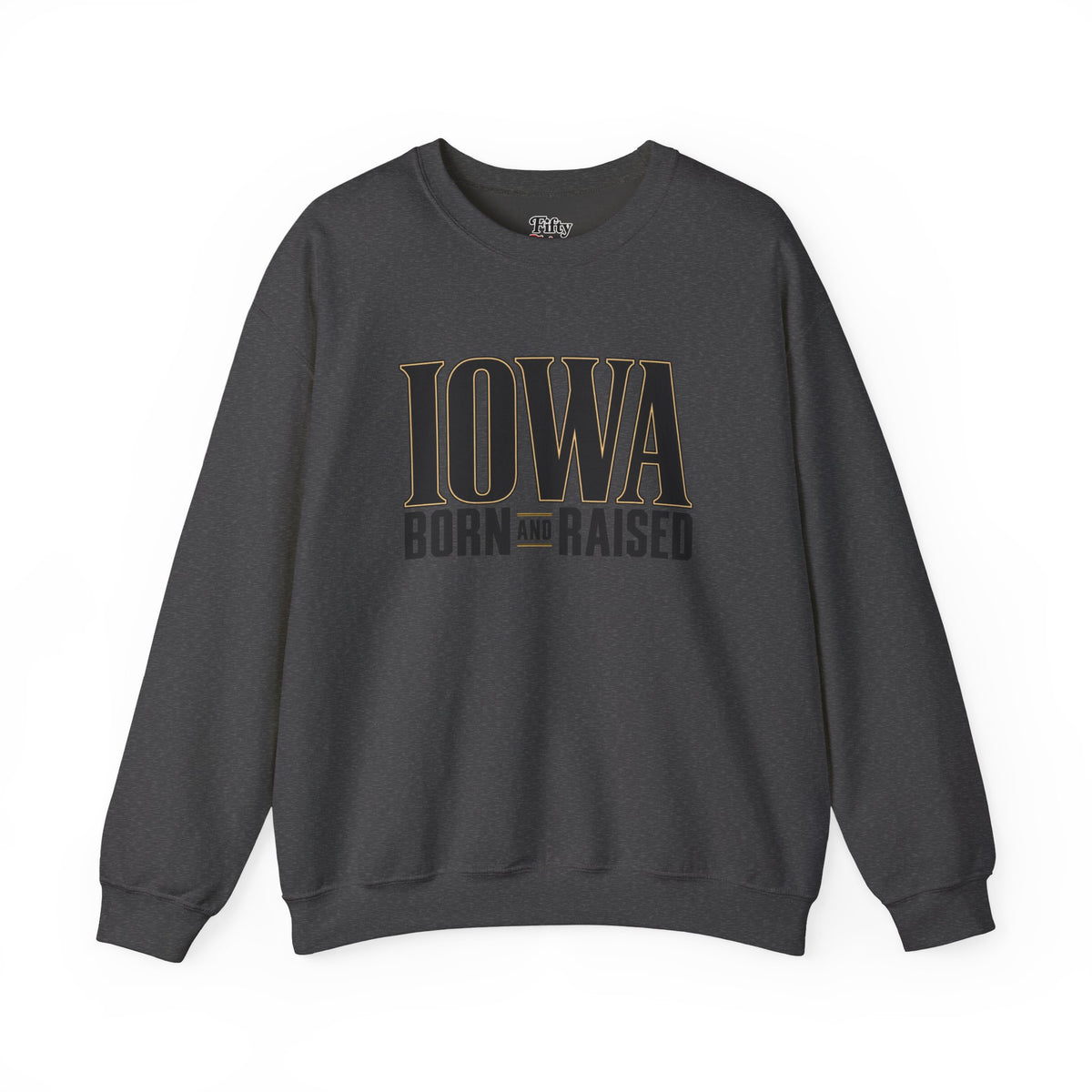 Iowa Born and Raised Premium Heritage Unisex Sweatshirt Graphic