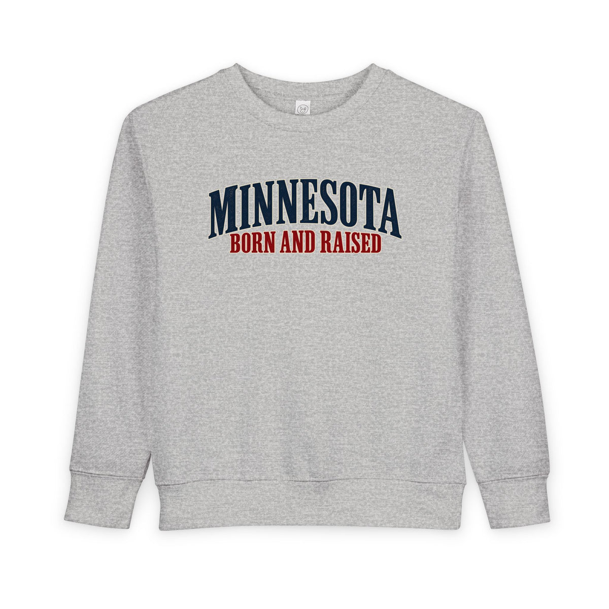 Minnesota Born and Raised Luxury Heritage Unisex Toddler Sweatshirt
