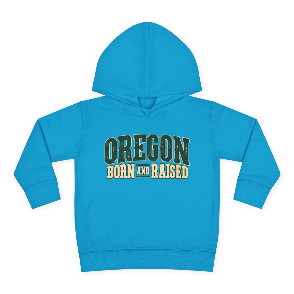 Oregon Born and Raised Pacific Northwest Americana Unisex Toddler Pullover Fleece Hoodie