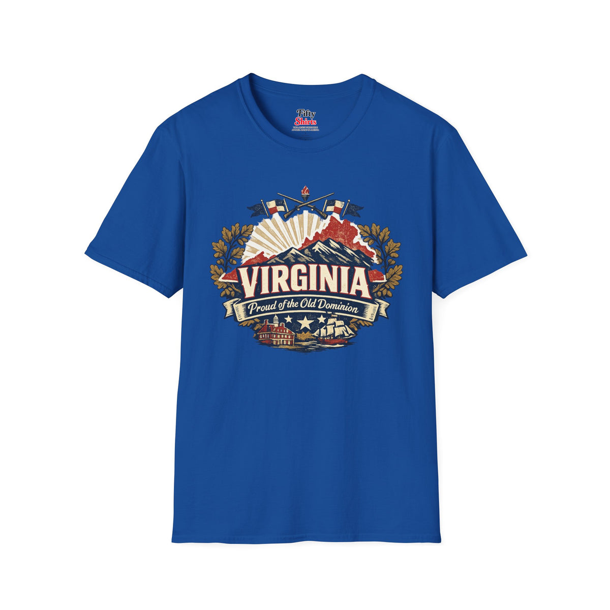 Virginia State Pride Unisex Softstyle T Shirt State Pride Graphic Tee Collections FS03