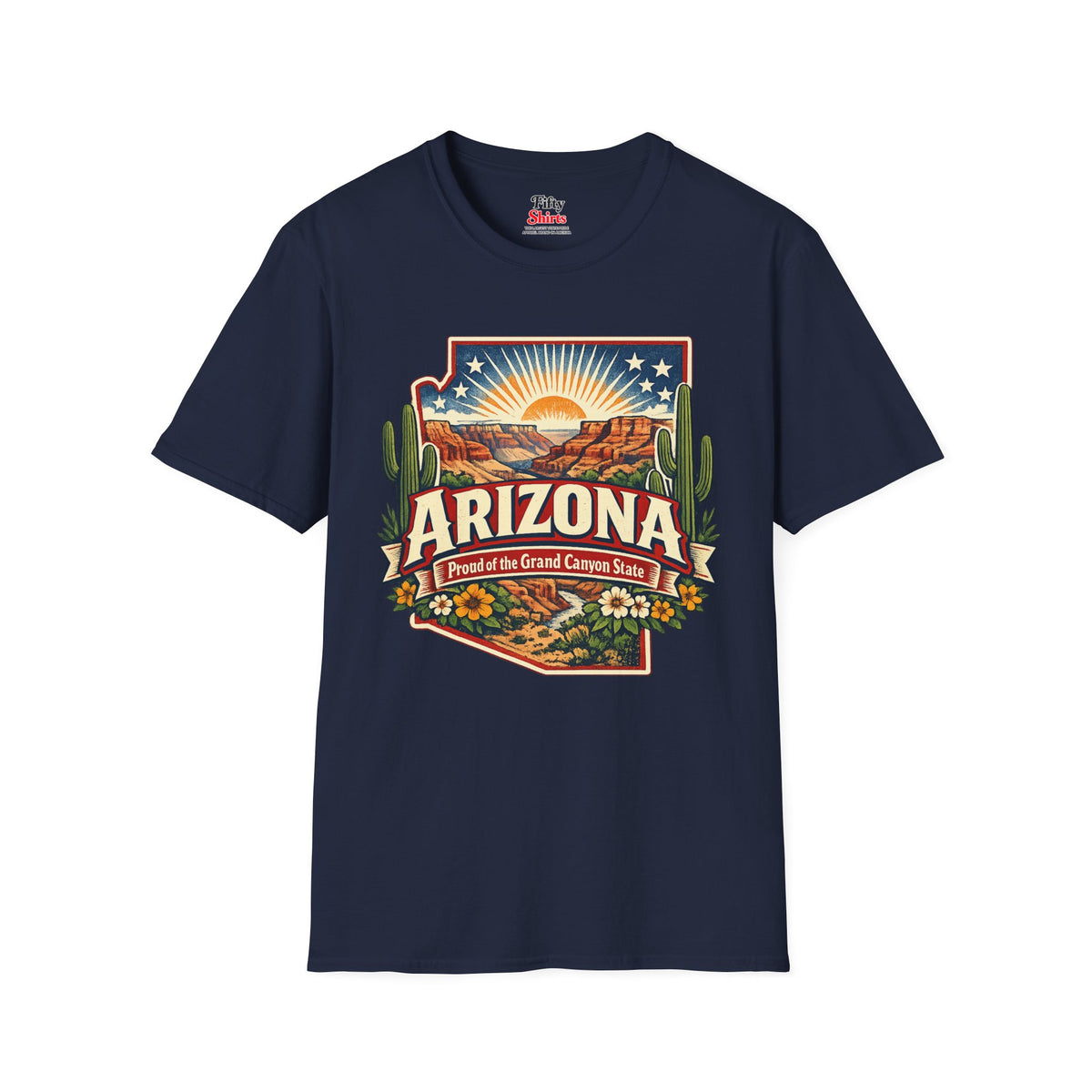 Arizona State Pride Unisex Softstyle T Shirt State Pride Graphic Tee Collections FS03