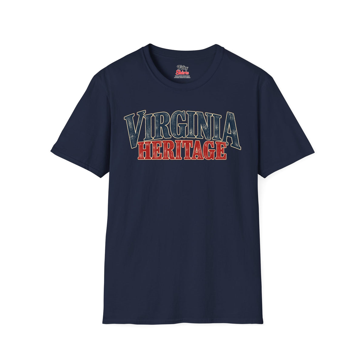 Virginia Heritage Unisex Softstyle T Shirt State Name Graphic Tee