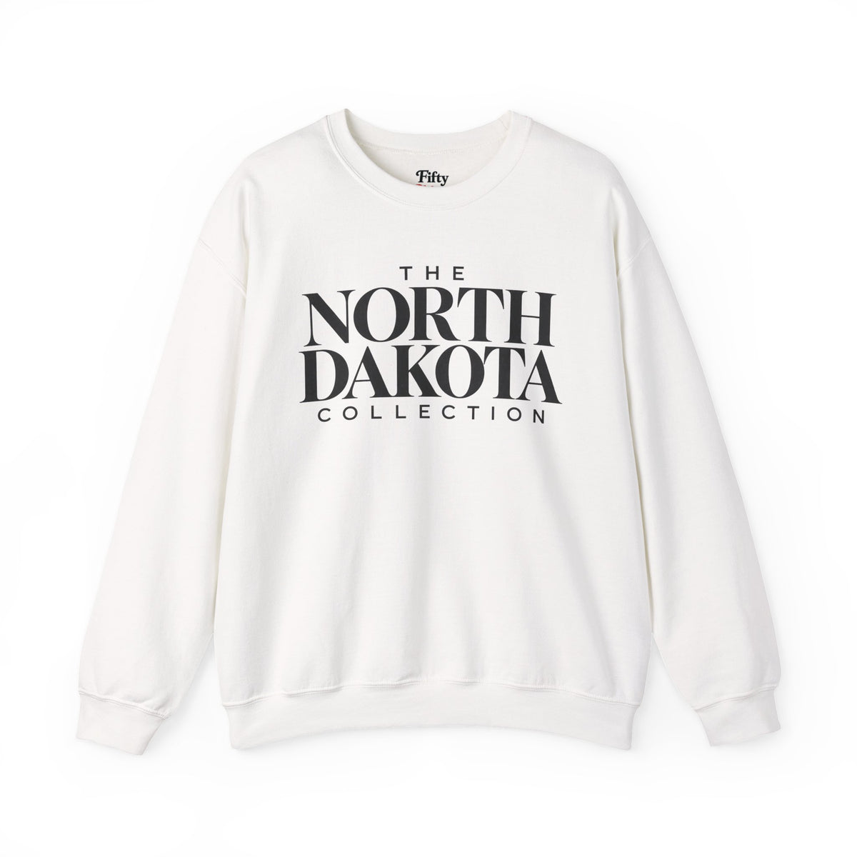The North Dakota Collection Unisex Crewneck Sweatshirt State Name Graphic