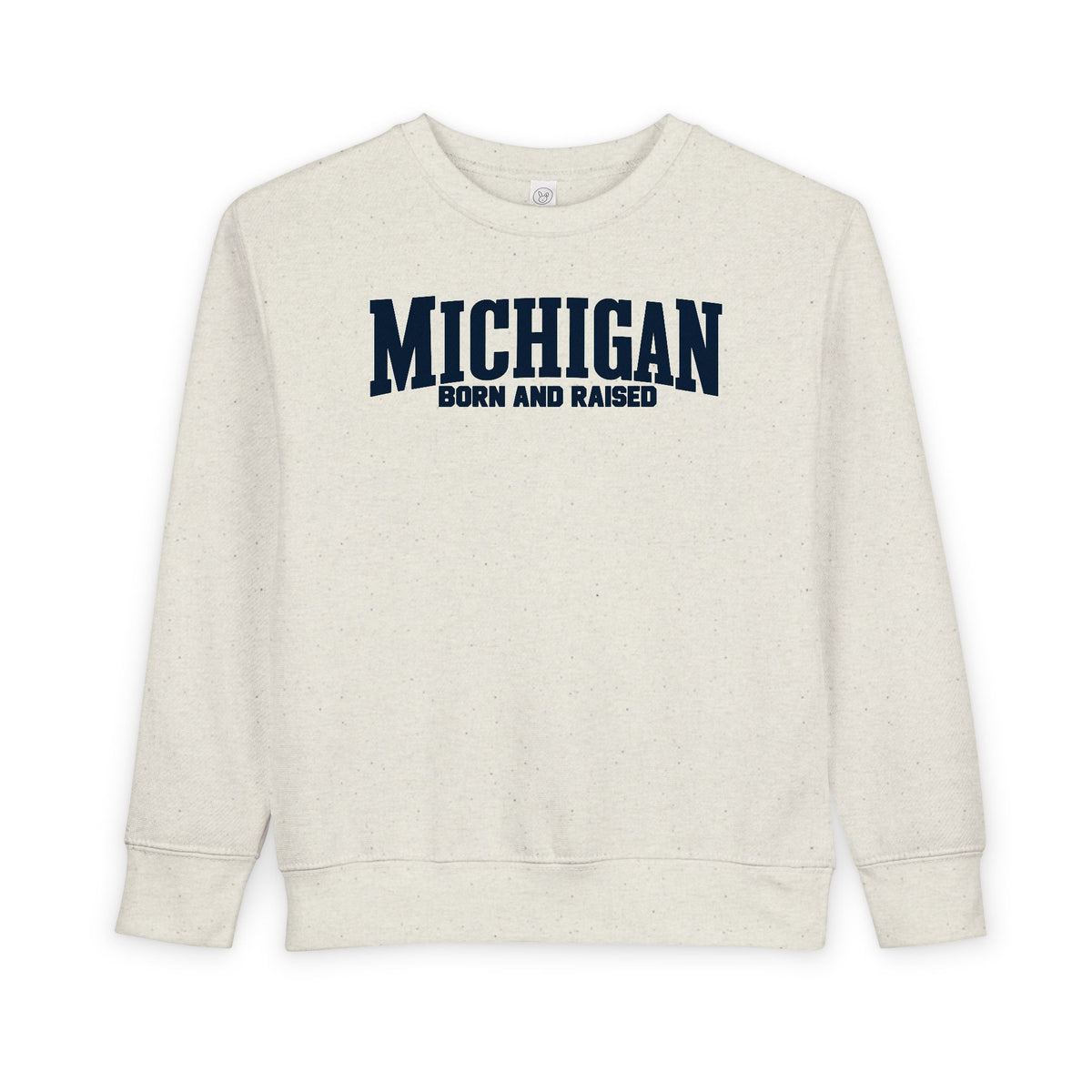 Michigan Born and Raised Classic Americana Unisex Toddler Sweatshirt