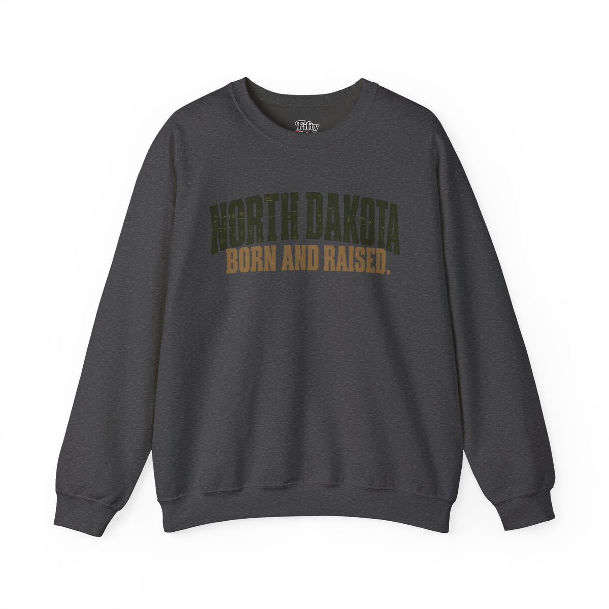North Dakota Born and Raised Minimal Great Plains Unisex Sweatshirt Graphic