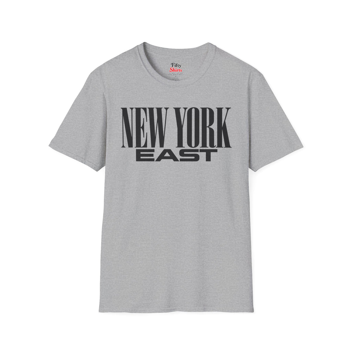 New York East Unisex Softstyle T Shirt State Name Graphic Tee