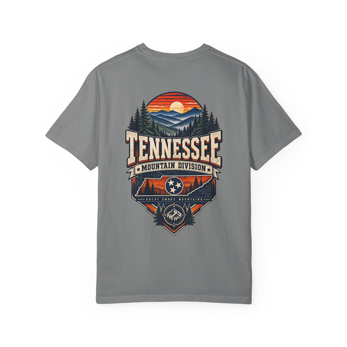 Tennessee Mountain Division Unisex Comfort Color 1717 Streetwear Graphic Tee