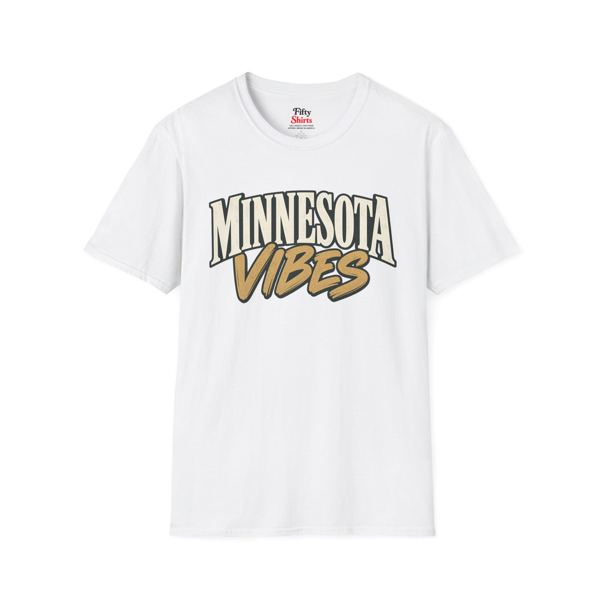 Minnesota Vibes Unisex Softstyle T Shirt State Name Graphic Tee