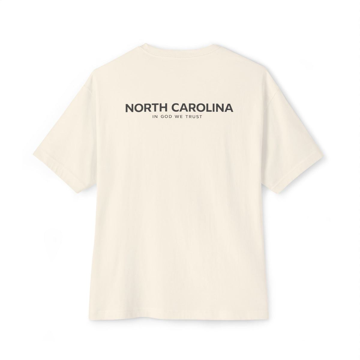 North Carolina All State In God We Trust Unisex Casual Oversized Boxy Tee
