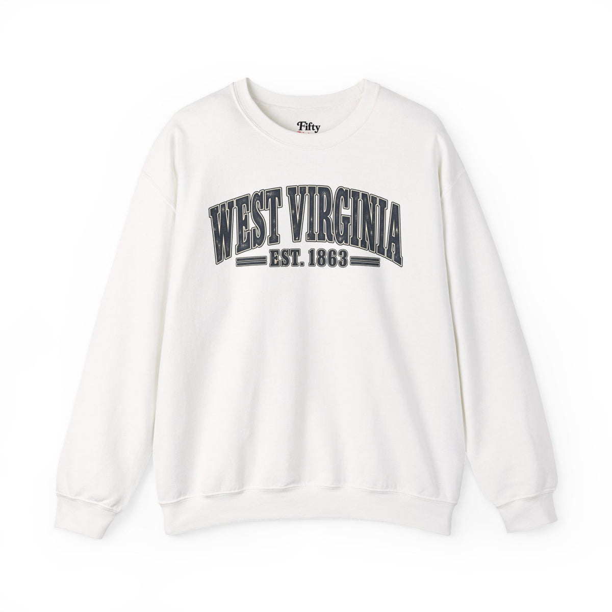West Virginia Est 1863 Unisex Crewneck Sweatshirt State Name Graphic