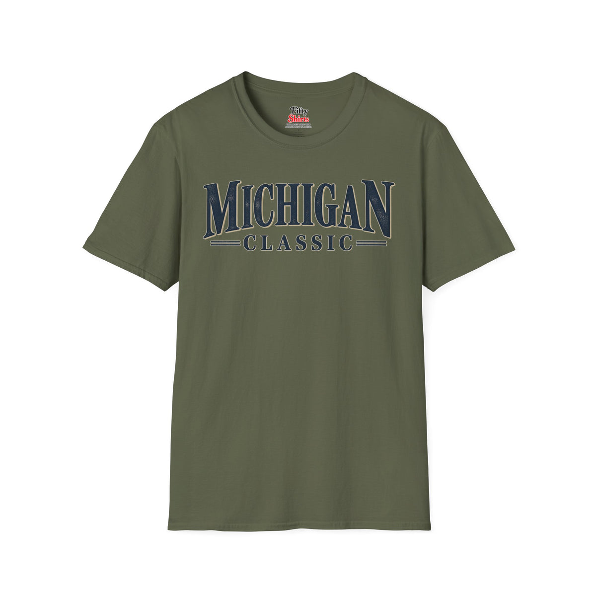 Michigan Classic Unisex Softstyle T Shirt State Name Graphic Tee