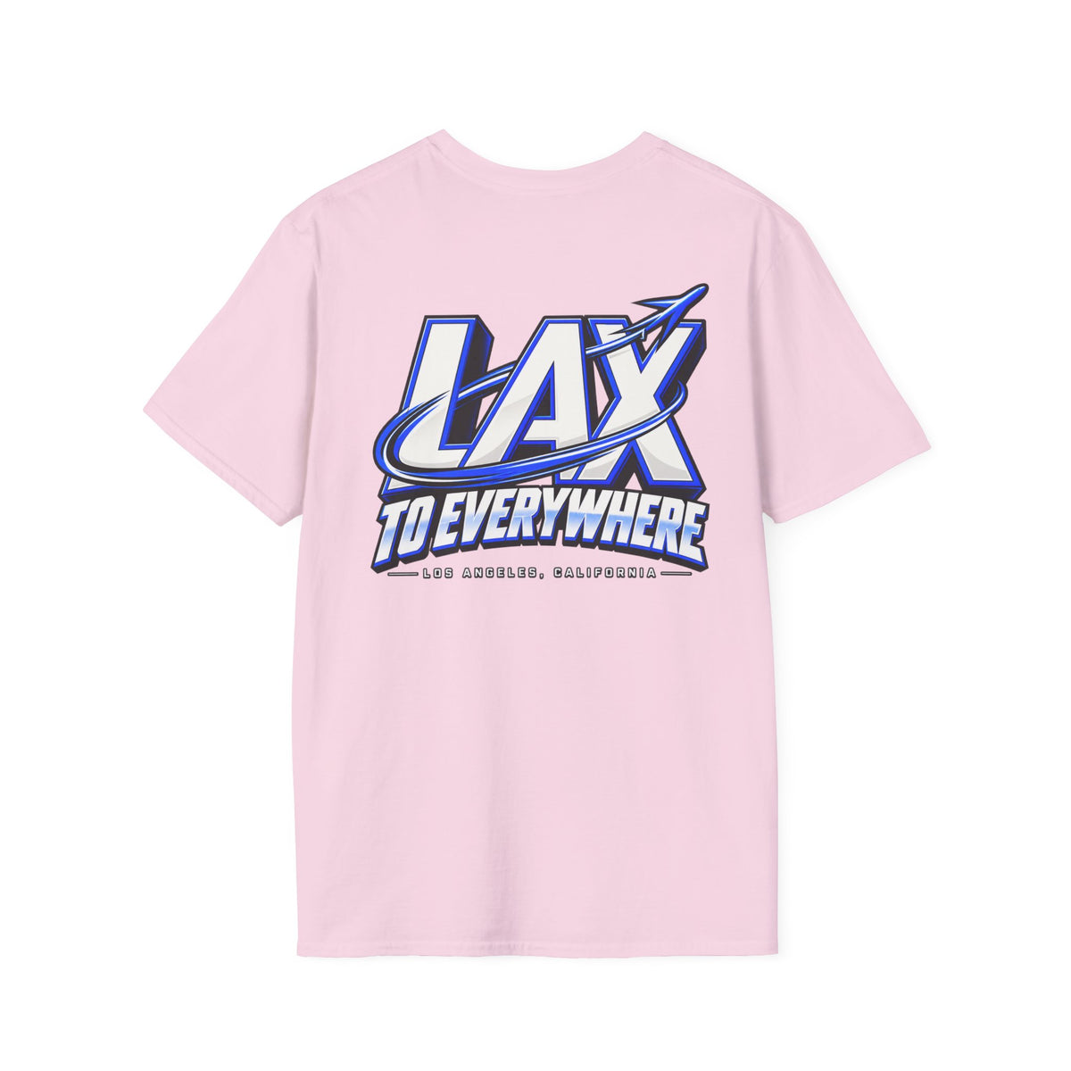 Lax To Everywhere Los Angeles Unisex Softstyle Graphic Tee