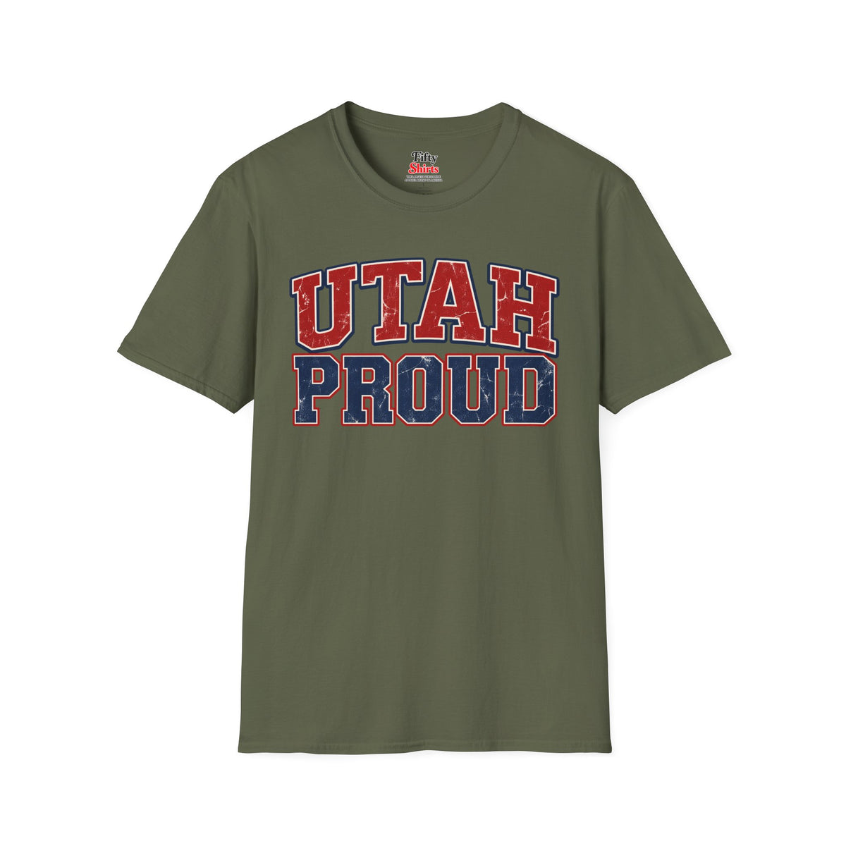 Utah Proud Unisex Softstyle T Shirt State Name Graphic Tee