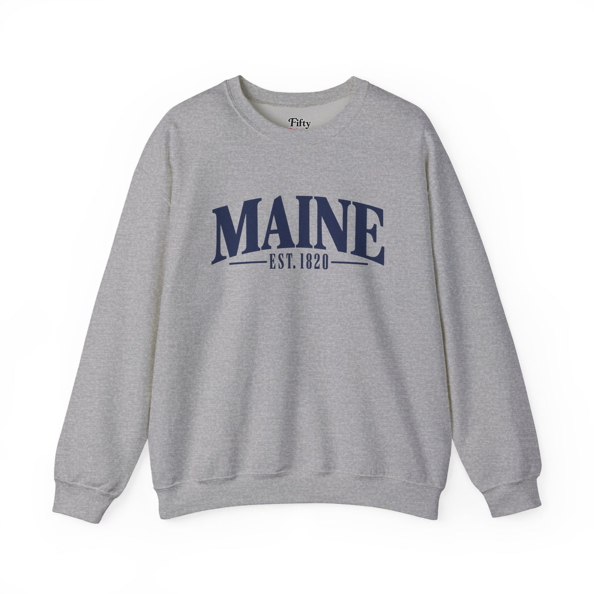 Maine Est 1820 Unisex Crewneck Sweatshirt State Name Graphic