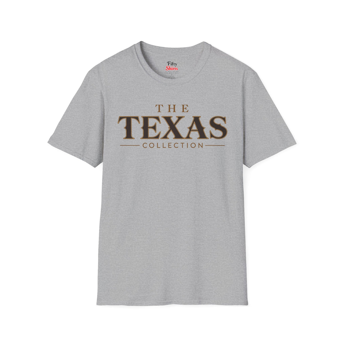 The Texas Collection Unisex Softstyle T Shirt State Name Graphic Tee