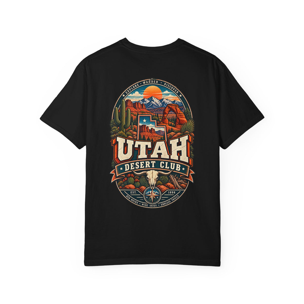 Utah Desert Club Unisex Comfort Color 1717 Streetwear Graphic Tee