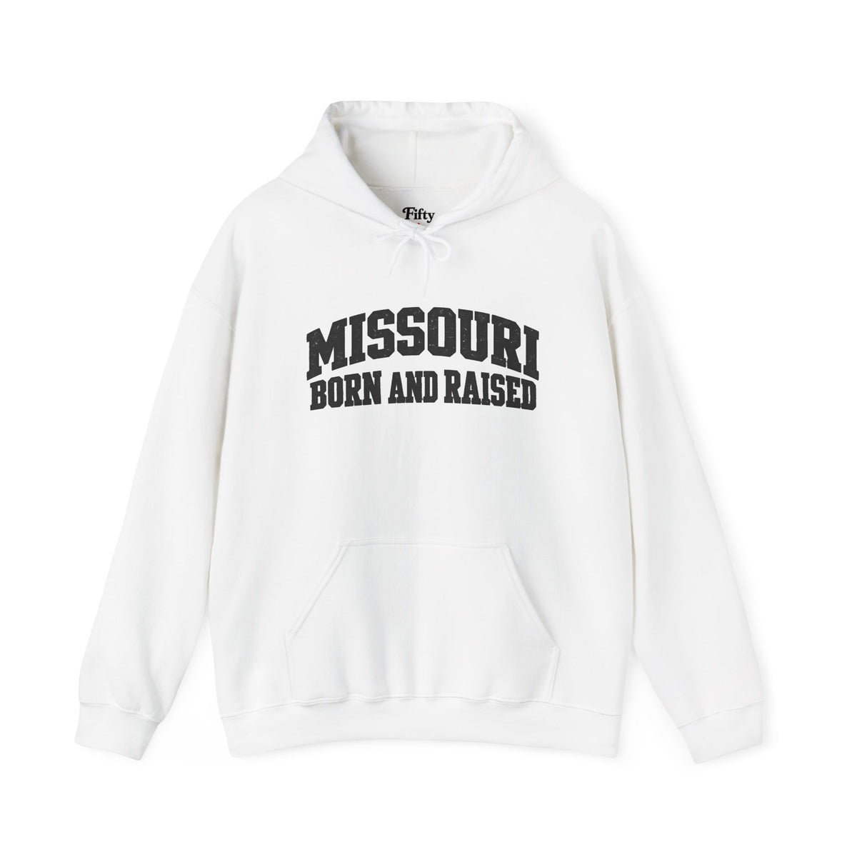 Missouri Born and Raised Collegiate Unisex Hoodie Graphic