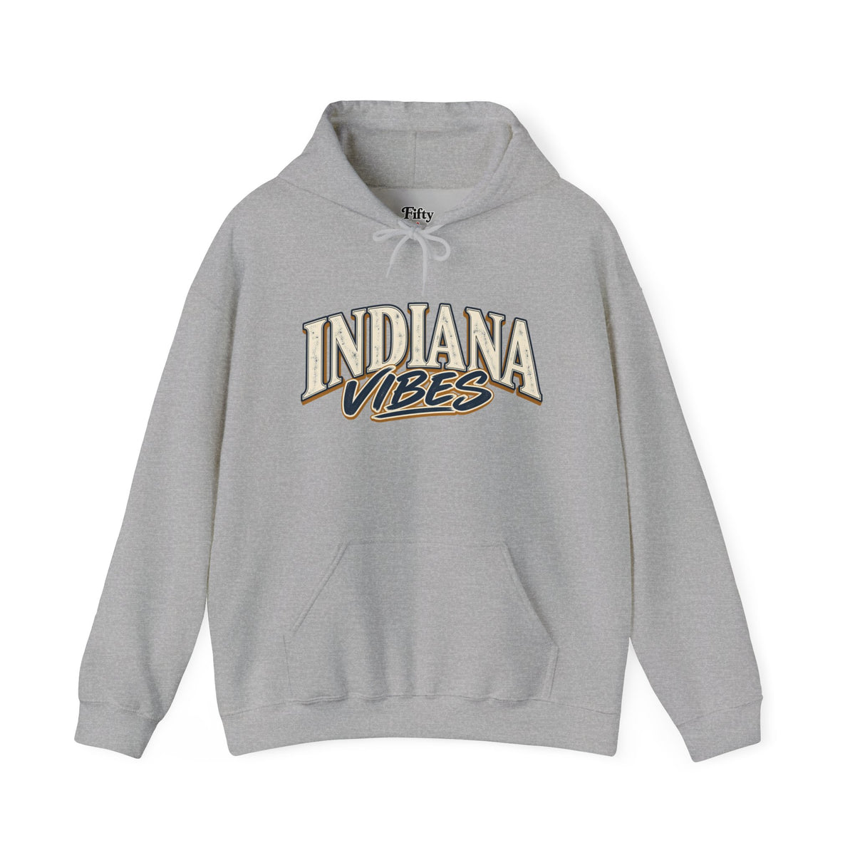 Indiana Vibes Unisex Hoodie State Name Graphic