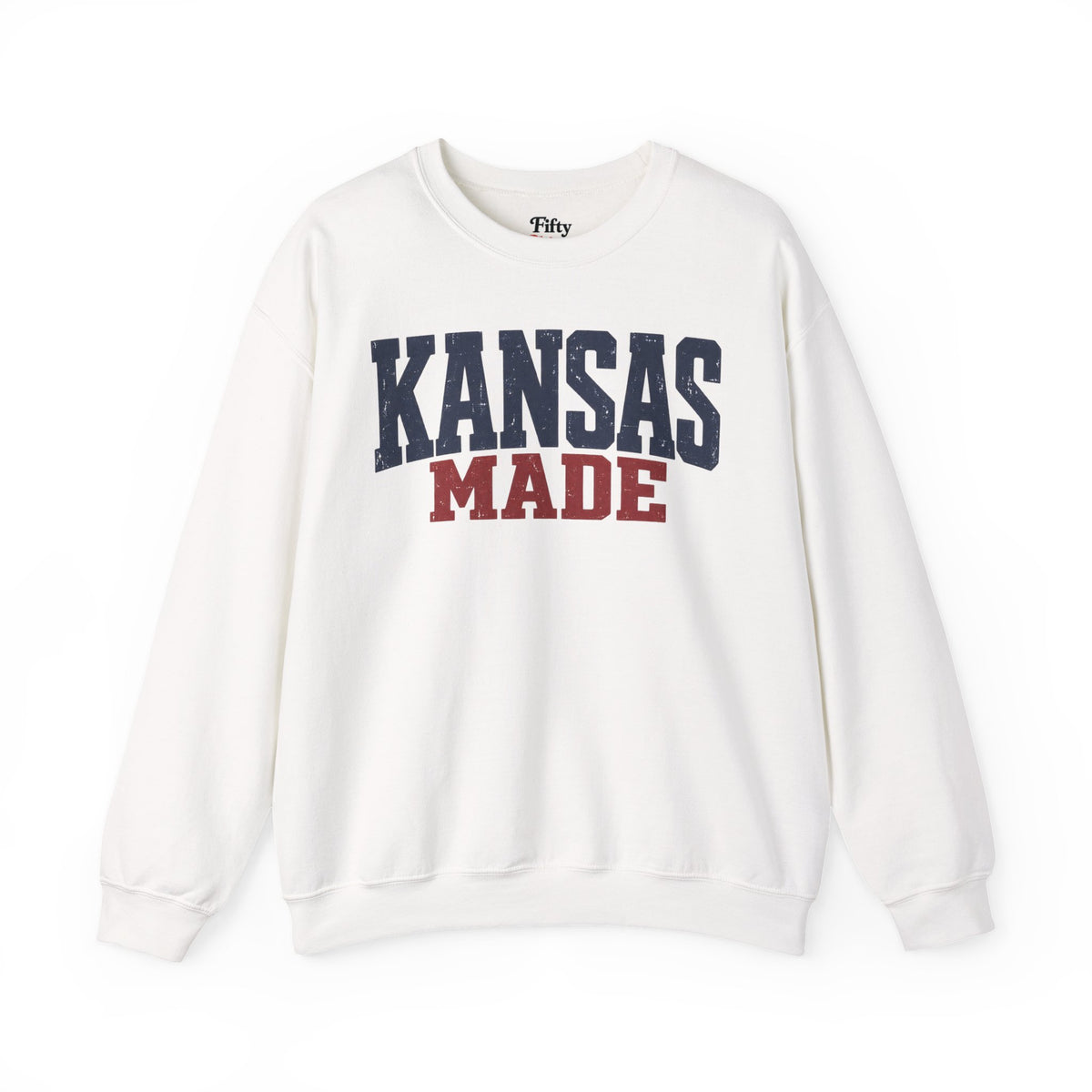 Kansas Made Unisex Crewneck Sweatshirt State Name Graphic