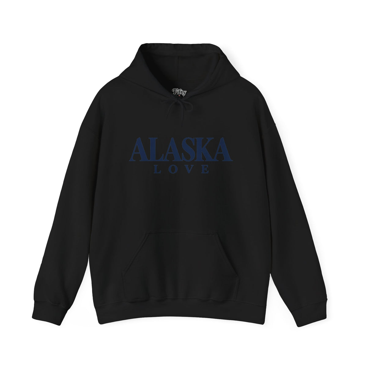 Alaska Love Unisex Hoodie State Name Graphic