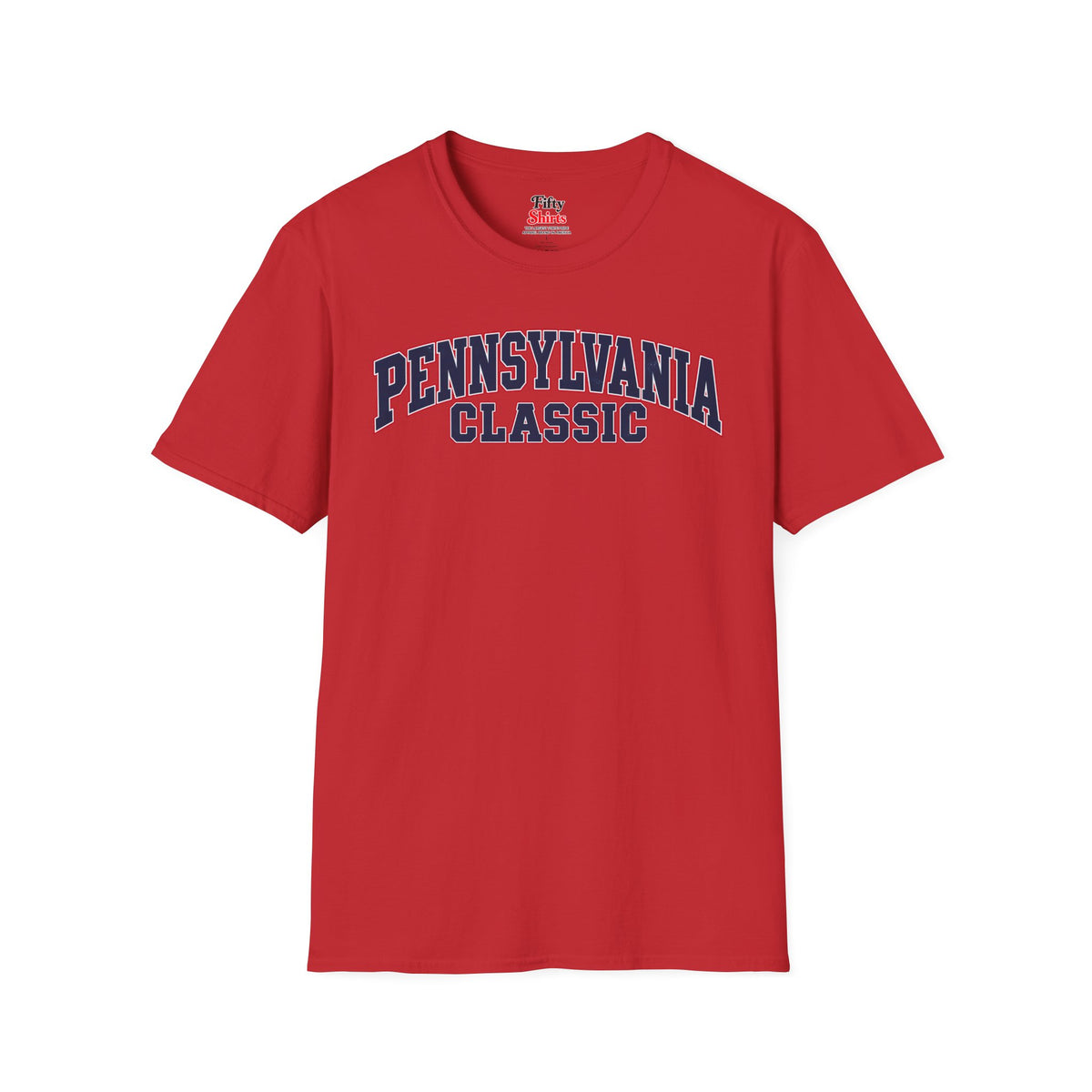 Pennsylvania Classic Unisex Softstyle T Shirt State Name Graphic Tee