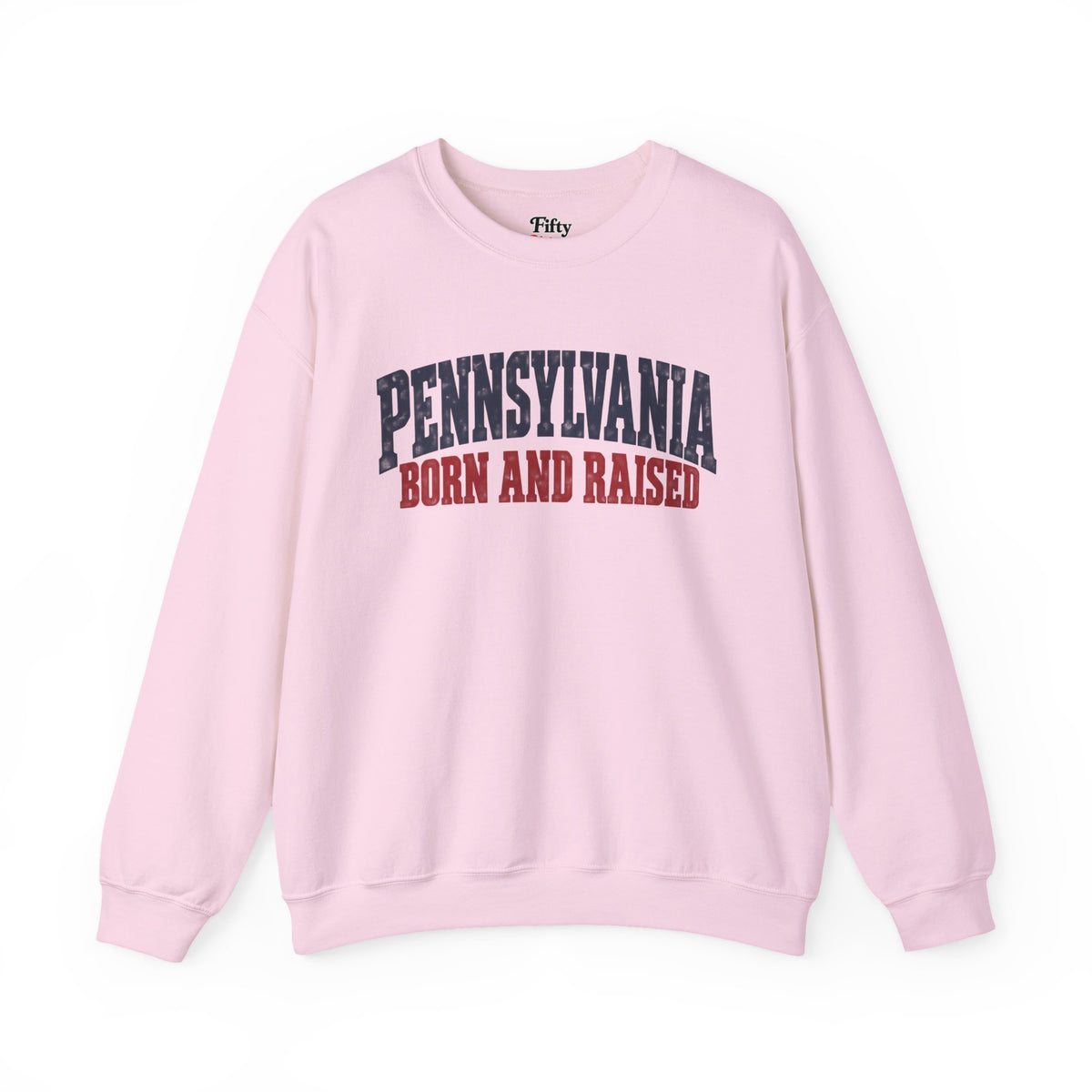 Pennsylvania Born and Raised Vintage Americana Unisex Sweatshirt Graphic