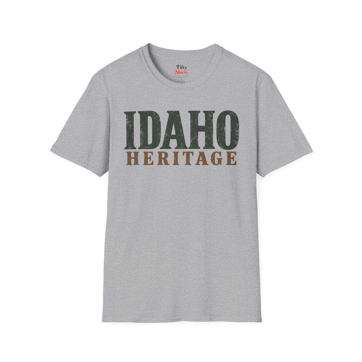 Idaho Heritage Unisex Softstyle T Shirt State Name Graphic Tee