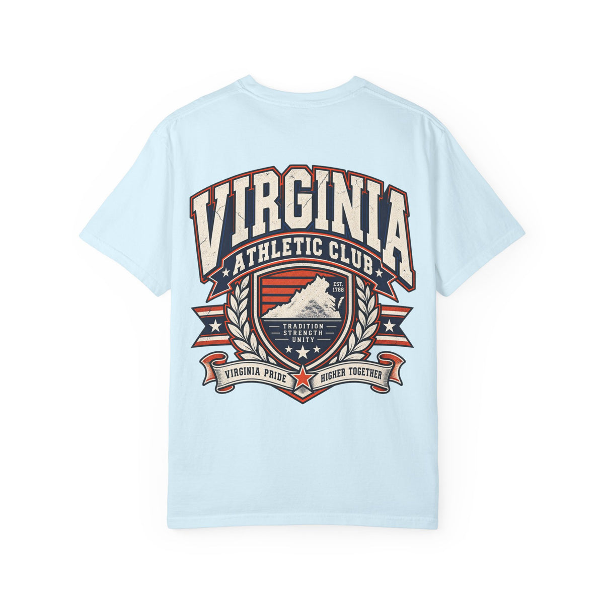 Virginia Athletic Club Unisex Comfort Color 1717 Streetwear Graphic Tee